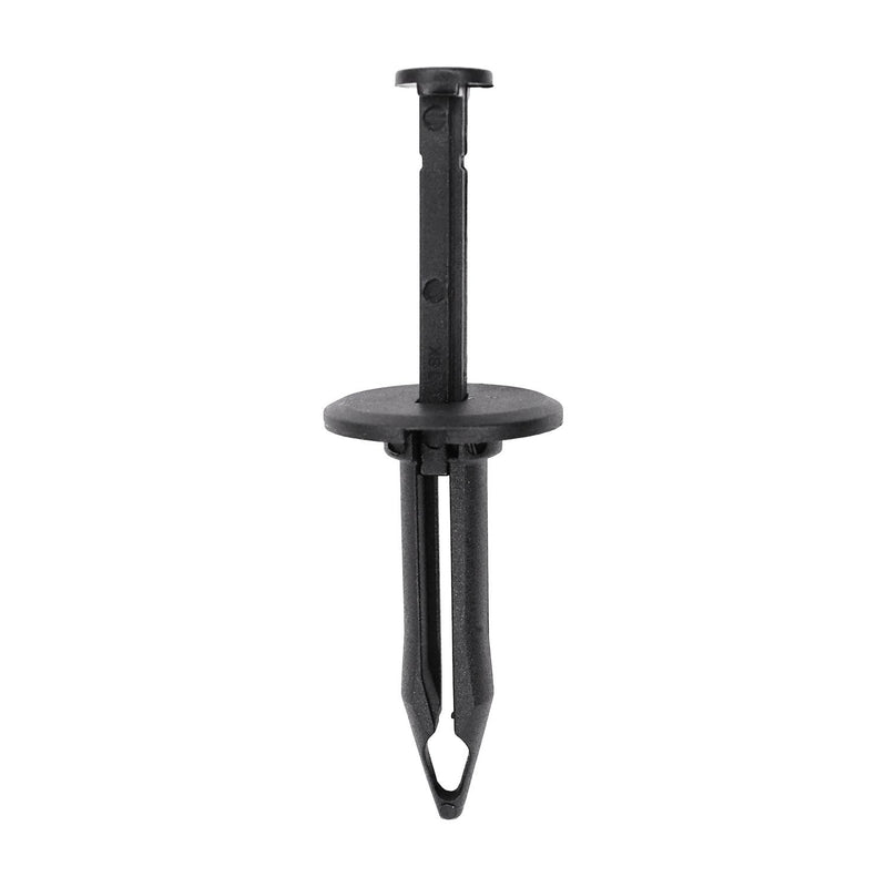 1/2"x1-5/8" Black Push-Type Front License Plate Bracket Retainer with Closed End, 1" Head
