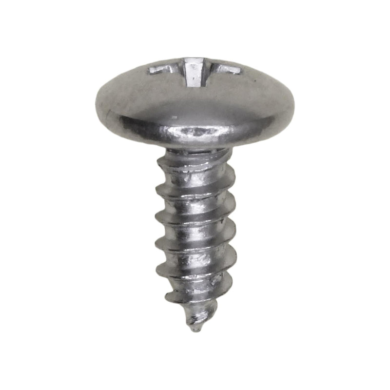 #8x7/16" Phillips Truss Head Spec Tapping Screw, Type A/AB, 13/32" Washer, Chrome