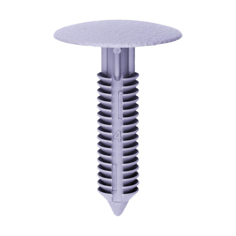 5/16"x1-1/2" Gray Nylon Single Head Roof Trim Panel And Garnish Christmas Tree Retainer N806344-S, 1" Head
