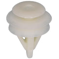 10.5mmx14mm White Nylon Triple Head Trim Panel Christmas Tree Retainer, 18mm Head