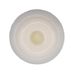 10.5mmx14mm White Nylon Triple Head Trim Panel Christmas Tree Retainer, 18mm Head