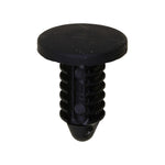 7/32"x15/32" Black Nylon Single Head Weatherstrip Christmas Tree Retainer, 7/16" Head