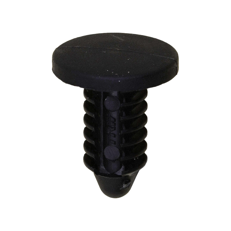 7/32"x15/32" Black Nylon Single Head Weatherstrip Christmas Tree Retainer, 7/16" Head