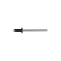 1/8" Rivet, 1/16"-1/8" Grip, Black Aluminum Body, Aluminum Mandrel