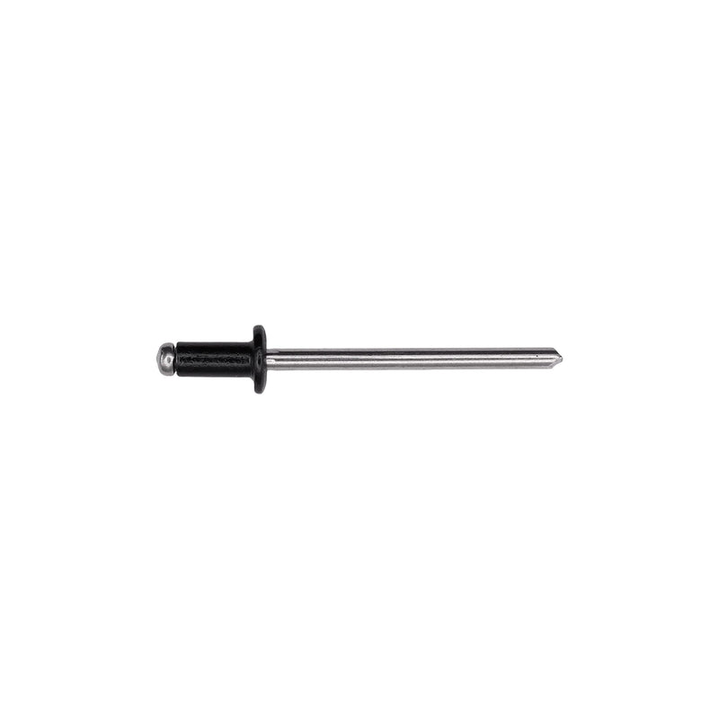 1/8" Rivet, 1/16"-1/8" Grip, Black Aluminum Body, Aluminum Mandrel