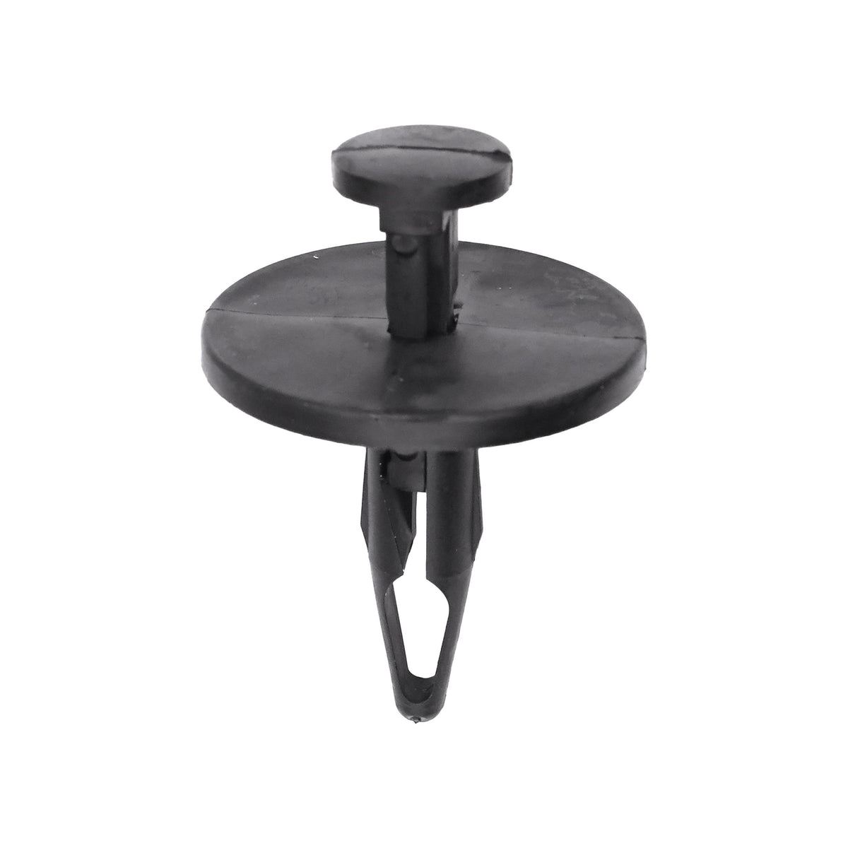 3/8"x15/16" Black Push-Type Rear Bumper Fascia Retainer with Closed End, 1" Head