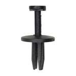 1/4"x5/8" Black Push-Type Front Bumper Fascia Retainer with Open End, 11/16" Head