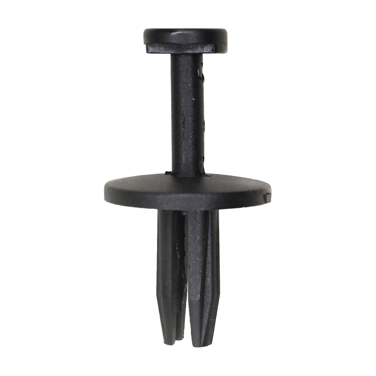 1/4"x5/8" Black Push-Type Front Bumper Fascia Retainer with Open End, 11/16" Head