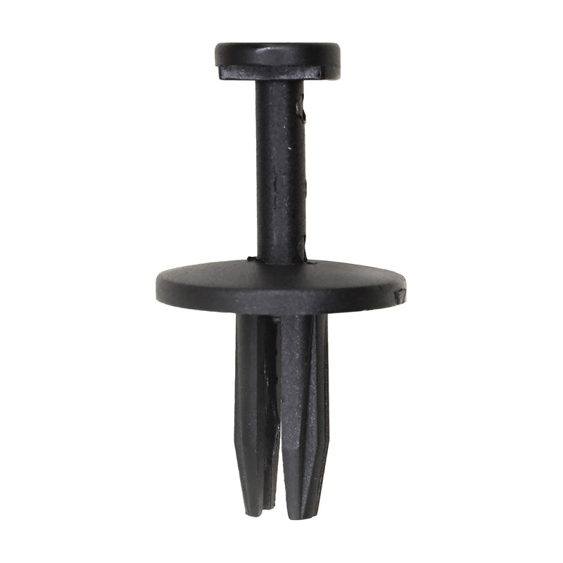 1/4"x5/8" Black Push-Type Front Bumper Fascia Retainer with Open End, 11/16" Head