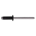 3/16" Specialty Rivet Aluminum, 1/4"-3/8" Grip, Black Aluminum Body, Aluminum Mandrel