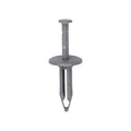 1/2"x1-3/4" Gray Push-Type Front License Plate Bracket Retainer with Closed End, 1" Head