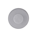 1/2"x1-3/4" Gray Push-Type Front License Plate Bracket Retainer with Closed End, 1" Head