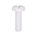 M6-1.0x20mm Slotted Pan Head License Plate Screw, Nylon