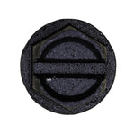 #14x3/4" Slotted Hex Head Flange Washer License Plate Screw, Type A/AB, 1/2" Washer, Black E-Coat