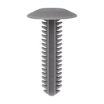 5/16"x1-1/4" Gray Nylon Single Head Door Trim Panel Christmas Tree Retainer, 3/4" Head