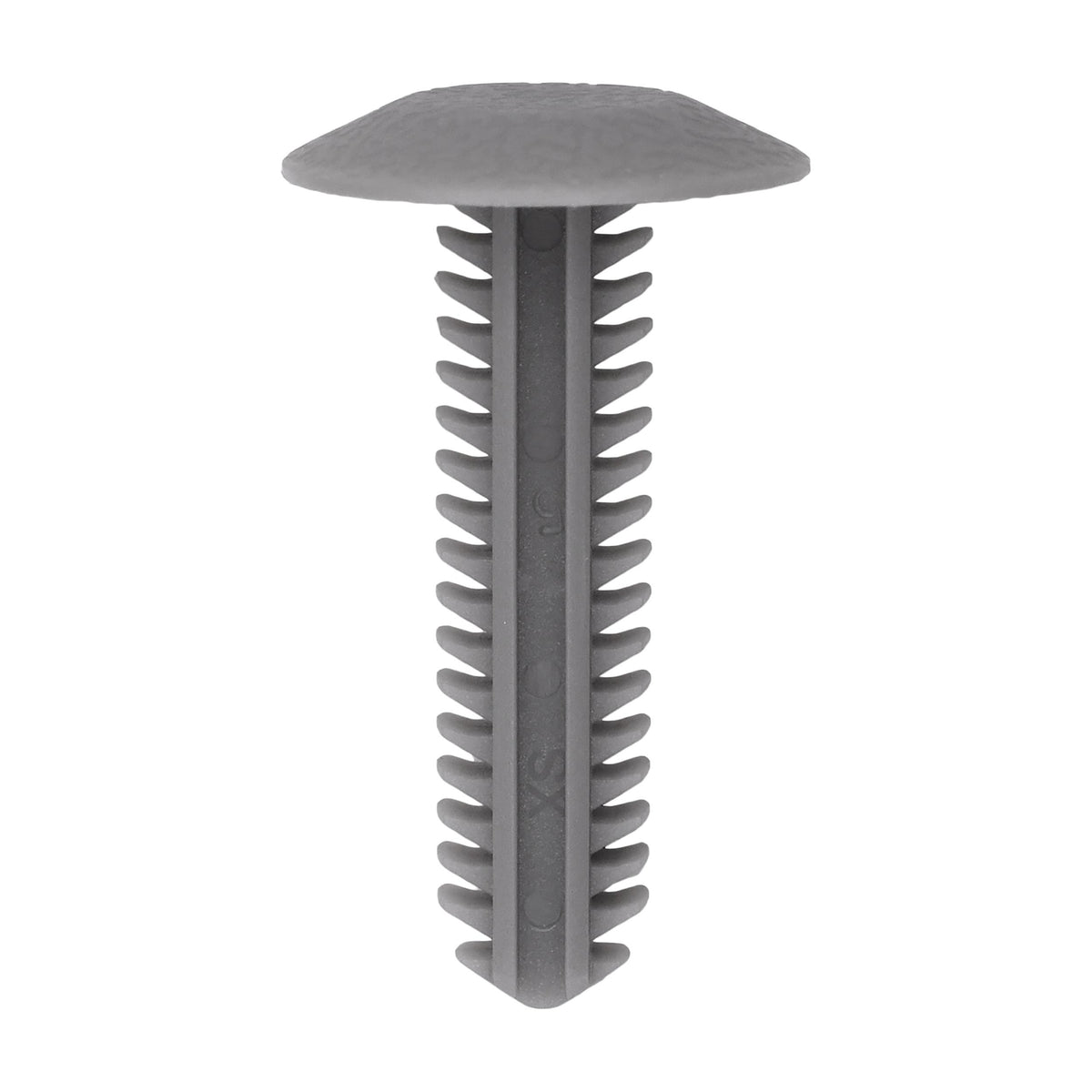 5/16"x1-1/4" Gray Nylon Single Head Door Trim Panel Christmas Tree Retainer, 3/4" Head