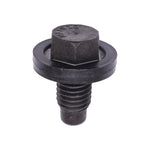 M12-1.75x21mm Rubber Oil Drain Plug with Gasket Thread, Plain