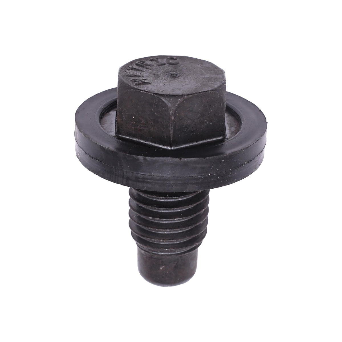 M12-1.75x21mm Rubber Oil Drain Plug with Gasket Thread, Plain