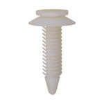 5/16"x1-5/32" White Nylon Double Head Rear Door Trim Panel Christmas Tree Retainer, 3/4" Head