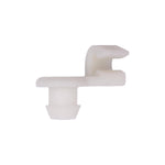5/32" White Nylon Door Lock Clip, Size