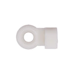 5/32" White Nylon Door Lock Clip, Size