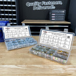 2 Kits: Inch & Metric Hex Nuts, Washers, Split Lock Washers 702 PCS