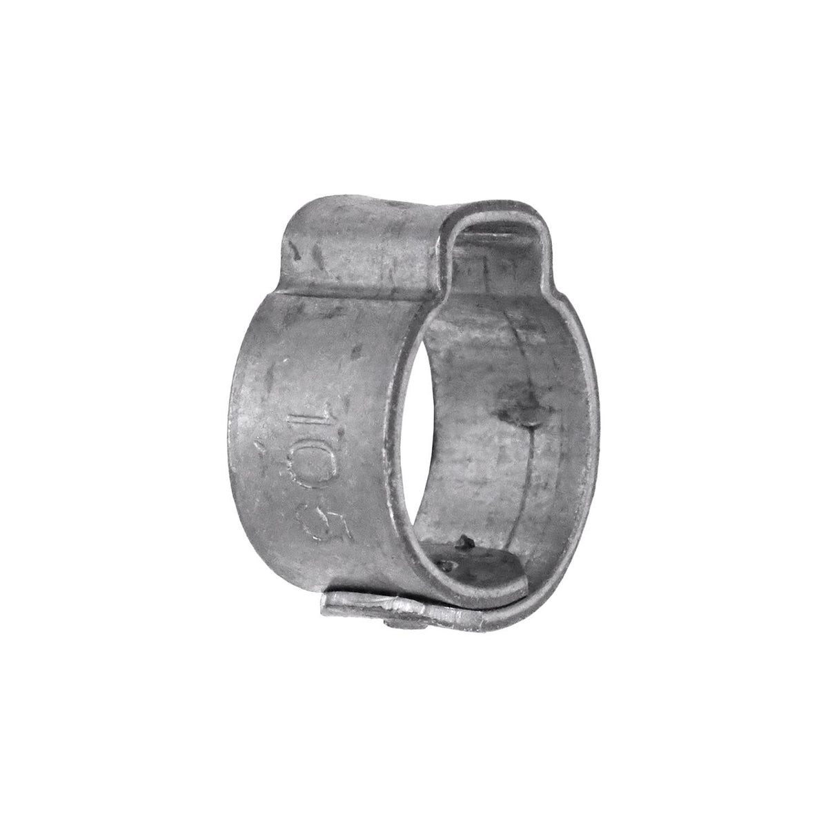 3/8" Crimp-Type Hose Clamp, Zinc