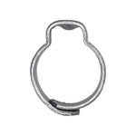 15/32" Crimp-Type Hose Clamp, Zinc