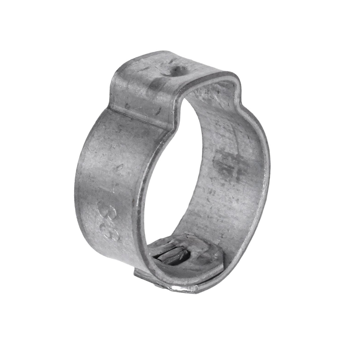 1/2" Crimp-Type Hose Clamp, Zinc