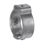 35/64" Crimp-Type Hose Clamp, Zinc