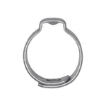 9/16" Crimp-Type Hose Clamp, Zinc