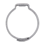 7/8" Crimp-Type Hose Clamp, Zinc