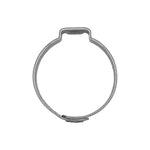 1" Crimp-Type Hose Clamp, Zinc