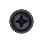 #8x1-1/4" Phillips Oval Head SEMS Teks Tapping Screw, Type 2 Self-Drilling Tek, Black Phosphate