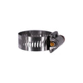 300 Stainless Steel Band & Saddle, Steel Screw Hose Clamp Size #16 Partial, Plated Screw & Housing