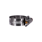 300 Stainless Steel Band & Saddle, Steel Screw Hose Clamp Size #16 Partial, Plated Screw & Housing
