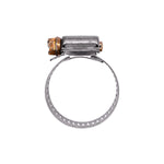 300 Stainless Steel Band & Saddle, Steel Screw Hose Clamp Size #16 Partial, Plated Screw & Housing