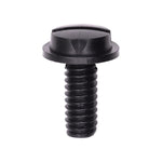 1/4"-20x5/8" Slotted Truss Head License Plate Screw And Nut, 19/32" Washer