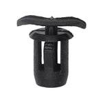 15/32"x5/16" Black Nylon Double Head Weatherstrip Christmas Tree Retainer, 3/16"x19/32" Head