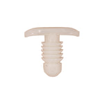 13/64"x13/32" White Nylon Double Head Hood Seal Christmas Tree Retainer, 3/16"x1/2" Head