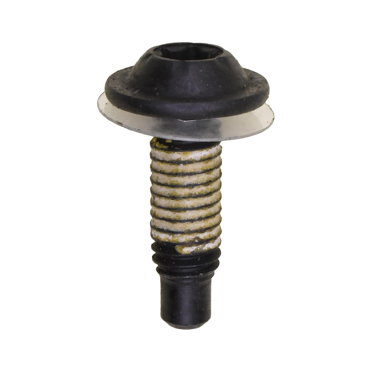 M6-1.0x20mm Torx Truss Head Washer Body Bolt, 13.5mm Washer, Black