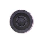 M6-1.0x20mm Torx Truss Head Washer Body Bolt, 13.5mm Washer, Black
