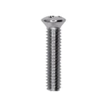 #8-32x3/4" Phillips Oval Head Machine Screw, Chrome
