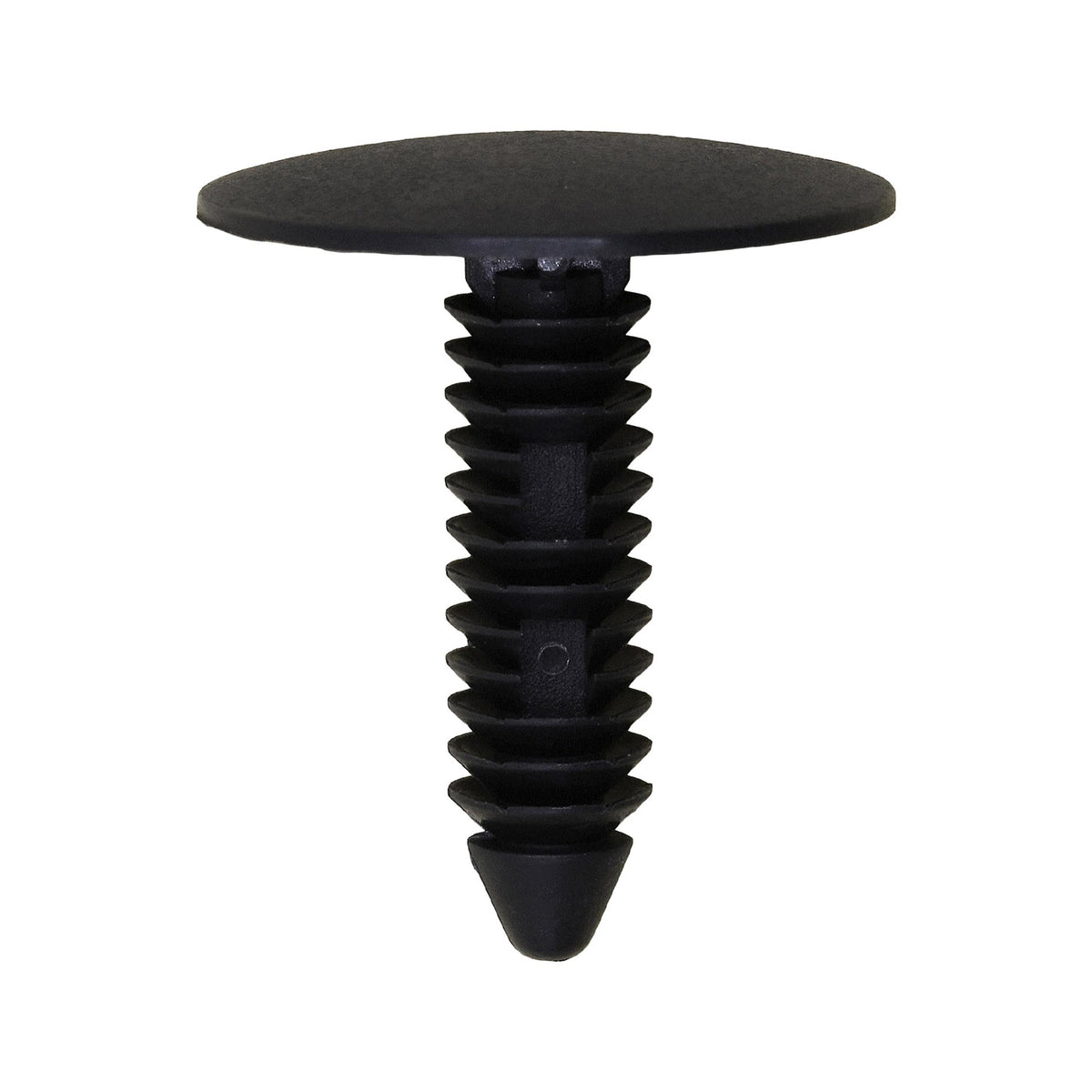 9/32"x1-3/32" Black Nylon Single Head Head.Lining Trim Finish Panel Christmas Tree Retainer, 1-1/32" Head