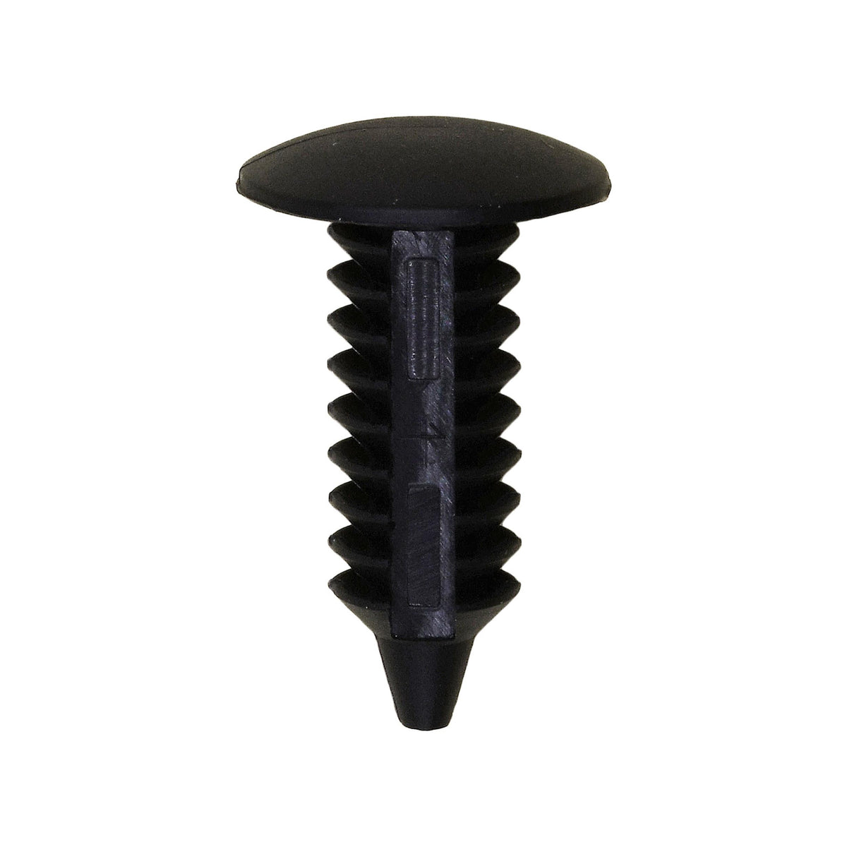 1/4"x3/4" Black Nylon Single Head Front Door Lower Molding Christmas Tree Retainer, 1/2" Head