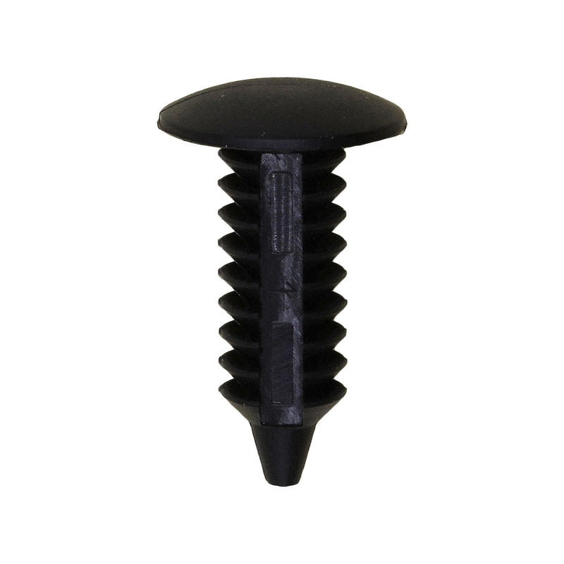 1/4"x3/4" Black Nylon Single Head Front Door Lower Molding Christmas Tree Retainer, 1/2" Head
