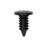 3/16"x7/16" Black Nylon Single Head Remote Control Door Lock Receiver Christmas Tree Retainer, 23/64" Head