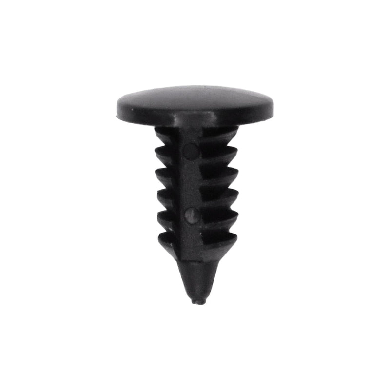 3/16"x7/16" Black Nylon Single Head Remote Control Door Lock Receiver Christmas Tree Retainer, 23/64" Head