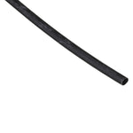 1/16"x6" Black Cross Linked Polyolefin Thin Wall Thin-Wall Heat Shrink Tubing, Pre-Shrink ID .063", Post-Shrink ID .031" ID