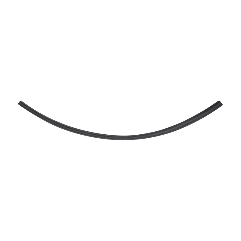 1/8"x6" Black Cross Linked Polyolefin Thin Wall Thin-Wall Heat Shrink Tubing, Pre-Shrink ID .125", Post-Shrink ID .062" ID